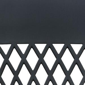 Set om 2 matstolar Svart syntetisk sits Svarta ben Minimalistisk design Ryggstöd Modern Skandinavisk Beliani