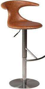 Flair barstol med trumpetfot 76-100 cm - Brun läder - Barstolar, Stolar