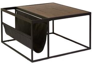 Felipe kvadratiskt soffbord 80 x 80 cm - brunt ekfanèr + Fläckborttagare för möbler - Soffbord i trä, Soffbord, Bord