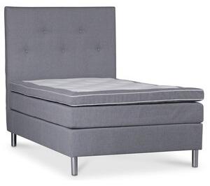 Kontinentalsäng Mariefred sängpaket 120 cm - Ljusgrå + Möbeltassar