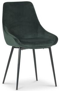 2 st Theo stol - Grön sammet - Klädda & stoppade stolar, Matstolar & Köksstolar, Stolar