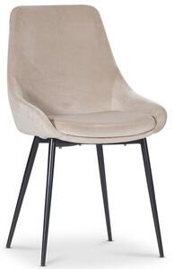 2 st Theo stol - Beige sammet - Klädda & stoppade stolar, Matstolar & Köksstolar, Stolar
