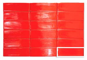 Klinker Foxy Röd Blank 5x15 cm