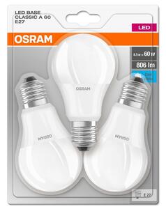 SET 3xLED-lampa E27/8,5W/230V - Osram