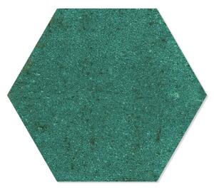 Hexagon Klinker Jord Grön Matt 10x12 cm
