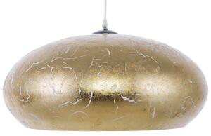 Hängande Lampa Guld Metall Vintage Taklampa Beliani