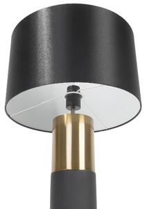 Bordslampa Grå och Guld Dekorativ Klassisk Modern Lampa Beliani