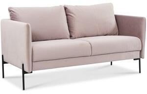 Kingsley 2,5-sits soffa i rosa sammet + Fläckborttagare för möbler