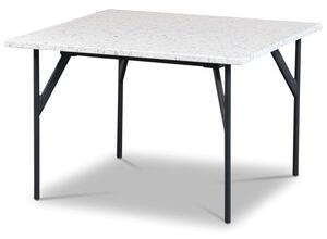 Terrazzo soffbord 75x75cm - Bianco Terrazzo & underrede AIR + Möbelvårdskit för textilier