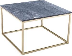 Accent soffbord 75 - Grå marmor / Mässingsfärgat underrede - Soffbord i marmor, Marmorbord, Bord