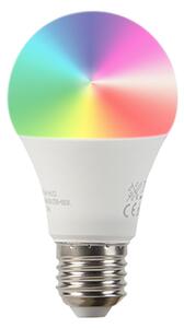 Smart båglampa krom med vit skärm inkl Wifi A60 - Arc Basic