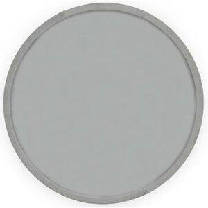 Velvet rund spegel 40 cm - Beige/grå sammet