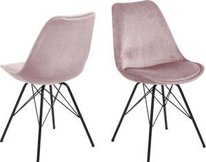 2 st Eris matstol - Rosa/svart - Klädda & stoppade stolar, Matstolar & Köksstolar, Stolar