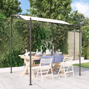 Paviljong gräddvit 2x2,3 m 180 g/m² tyg och stål