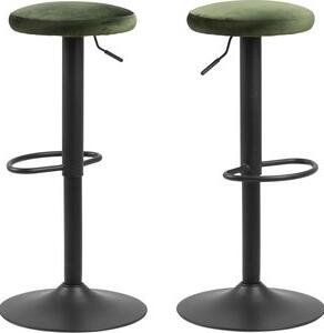 2 st Finch barstol - Svart/skogsgrön - Barstolar, Stolar