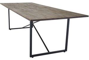 Herrljunga matbord 250 cm - Svart/teak - Övriga matbord, Matbord, Bord