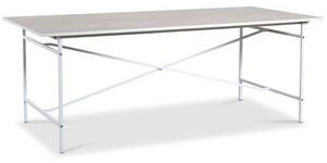 Revel matbord 200x90 cm - Vit / Whitewash + Möbelvårdskit för textilier