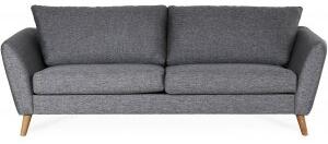 Country 3-sits soffa i grått tyg + Fläckborttagare för möbler