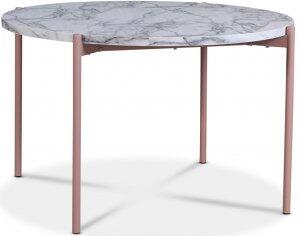 Aspö matbord Ø120cm - Ljus marmor/rosa - Soffbord i marmor, Marmorbord, Bord