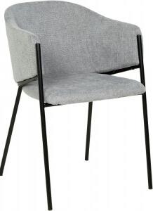 2 st Stacey karmstol i grått tyg + Fläckborttagare för möbler