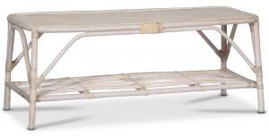 Glory Webbing soffbord i rotting 110 x 50 cm - Whitewash + Fläckborttagare för möbler