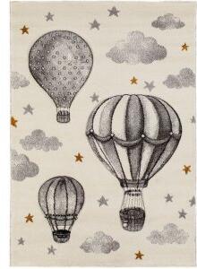 Barnmatta Mitchell Luftballong Grå/Vit - 120x170 cm - Barnmattor - Djur & Figurer, Barnmattor, Mattor