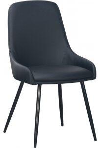 2 st Theo stol - Svart PU + Möbelvårdskit för textilier