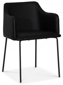 2 st York Karmstol i svart PU + Fläckborttagare för möbler