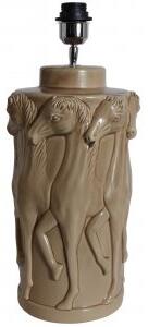 Bordslampa dansande hästar H47 cm - Beige - Soffbord i marmor, Marmorbord, Bord