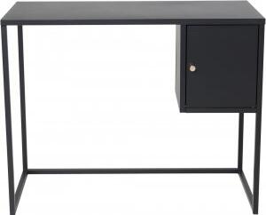 Torsnäs svart skrivbord med låda - Skrivbord med hyllor, Skrivbord, Kontorsmöbler
