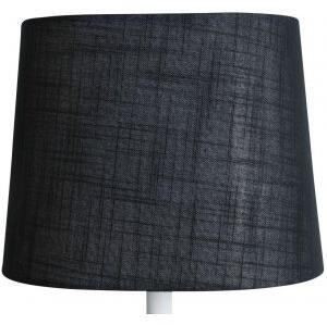 Oval lampskärm 27x18 cm - Svart