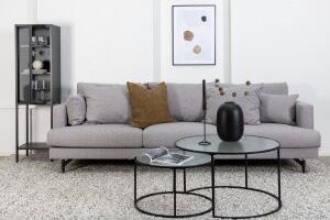 Hedlunda 3-sits XL soffa - Grå + Fläckborttagare för möbler
