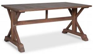 Croco brunt matbord 160x90 cm - Vintage + Fläckborttagare för möbler