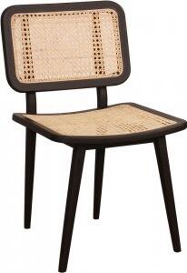 2 st Siknäs stol - Svart mahogny/rotting + Fläckborttagare för möbler