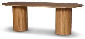 Nova ovalt matbord i oljad ek 215x100 cm
