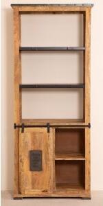 WoodCraft bokhylla med skjutdörr - Vintage / Mango - Bokhyllor