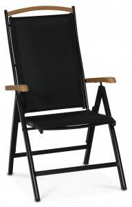 2 st Ekenäs positionsstol - Svart aluminium / Polywood + Fläckborttagare för möbler - Positionsstolar, Utestolar, Utemöbler