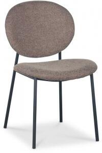 4 st Tofta stol - Brunt tyg/svart - Klädda & stoppade stolar, Matstolar & Köksstolar, Stolar