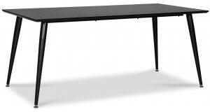 Dipp matbord 180x90 cm - Svartbetsad ekfanér + Fläckborttagare för möbler