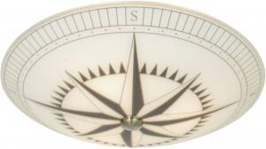 Kompass plafond - Vit/svart