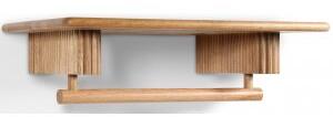 Posh hatthylla i ek med hängare 80 cm + Fläckborttagare för möbler - Hatthyllor