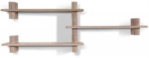 Posh byggbara vägghyllor x3 i whitewash + Fläckborttagare för möbler