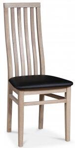 2 st Alaska stol i whitewash / Svart Ecoläder + Fläckborttagare för möbler