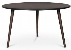 Omni runt matbord i rökfärgad ek Ø130 cm + Fläckborttagare för möbler