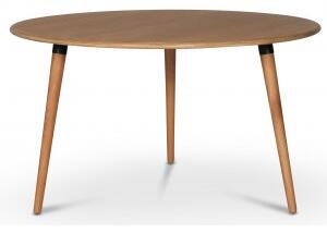 Omni runt matbord i oljad ek Ø130 cm + Fläckborttagare för möbler