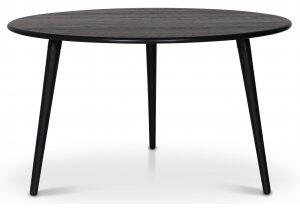 Omni runt matbord Ø130 cm - Svartbetsad ek - Ovala & Runda bord, Matbord, Bord