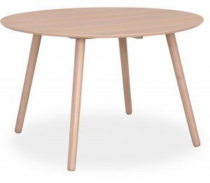 Rosvik runt matbord 120 cm - Vitoljad ekfanér + Fläckborttagare för möbler