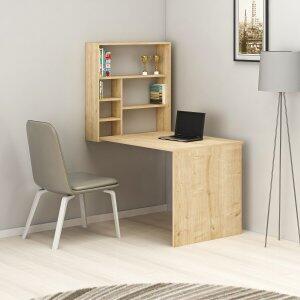 Sedir hörnskrivbord 59x90 cm - Ek - Skrivbord med hyllor | lådor, Skrivbord, Kontorsmöbler