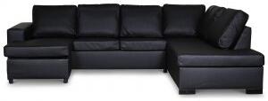 Solna U-soffa D3A - Bonded Leather + Möbelvårdskit för textilier