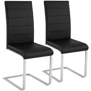 Tectake 402549 2 köksstolar bettina - svart